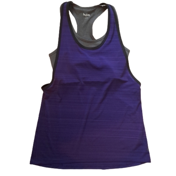 HYBA Racer Back Tank Top with Built in Bra - Women's size XS Workout - Picture 2 of 11